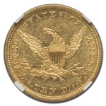 1842 $10 Liberty Gold Eagle AU-58 NGC