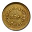 (1842-50) Carolina Gold A. Bechtler AU-58 NGC (27 grns, 21 ct.)