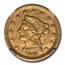 1842-C $2.50 Liberty Gold Quarter Eagle XF-40 NGC