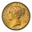 1842 Great Britain Gold Sovereign Victoria Shield MS-64 PCGS