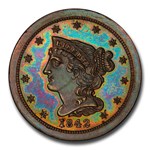 1842 Half Cent PR-65 PCGS CAC (Brown, Restrike, Reverse of 1856)