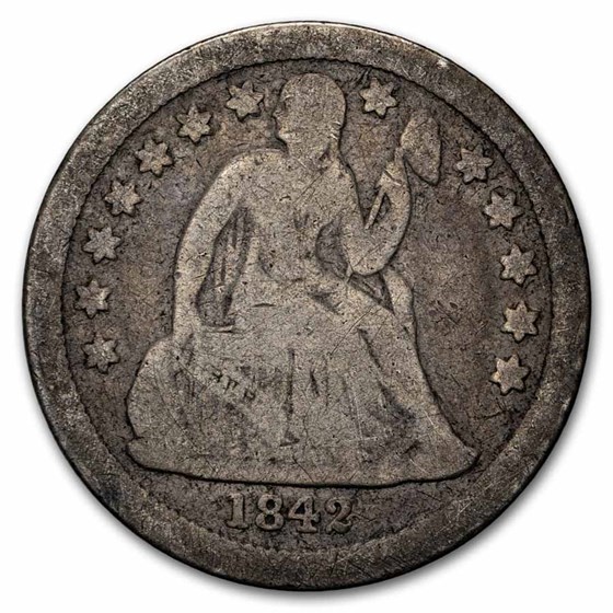 1842 Liberty Seated Dime VG