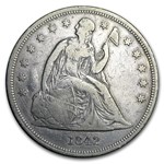 1842 Liberty Seated Dollar VF