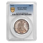 1842 Liberty Seated Half Dollar MS-65 PCGS (Medium Date)