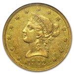 1842-O $10 Liberty Gold Eagle AU-50 NGC
