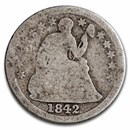 1842-O Liberty Seated Dime AG