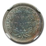 1842-O Liberty Seated Dime AU-58 NGC