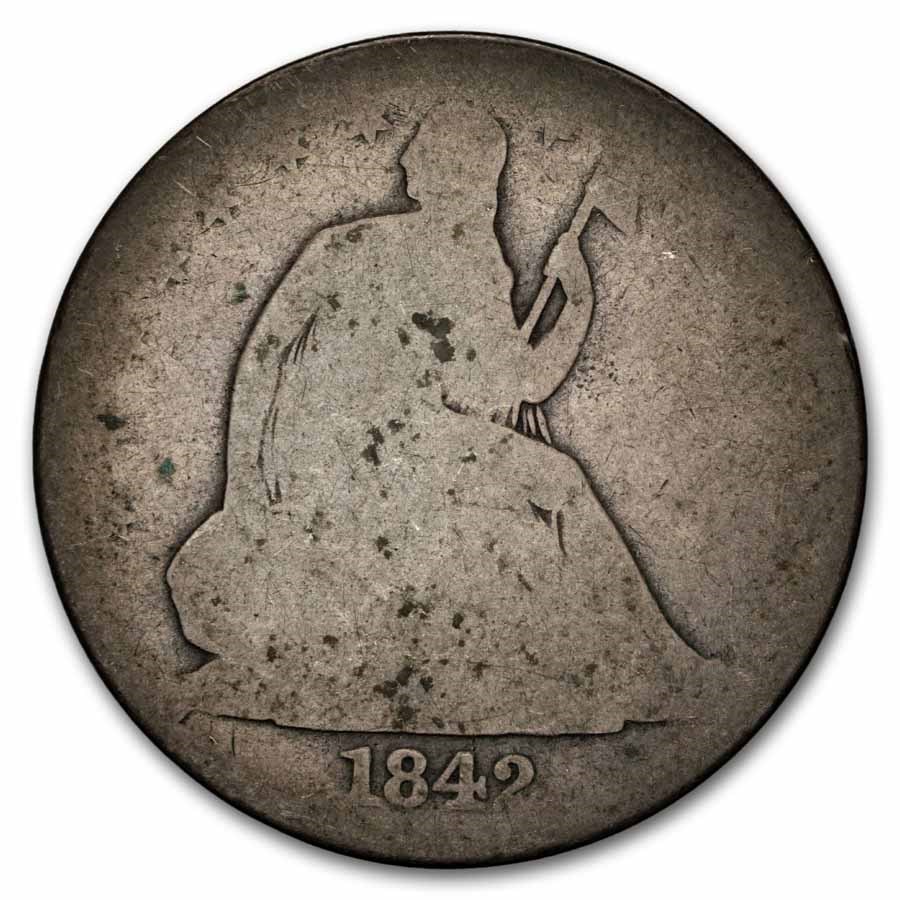 1842-O Liberty Seated Half Dollar Good Reverse of 42