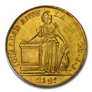 1842-So Chile Gold 8 Escudos MS-62 NGC