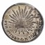 1842 Zs-OM Mexico Silver Real AU-55 PCGS