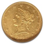 1843 $10 Liberty Gold Eagle AU-50 NGC