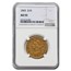 1843 $10 Liberty Gold Eagle AU-55 NGC