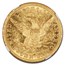 1843 $10 Liberty Gold Eagle AU-58 NGC (SS Republic, Double 843)