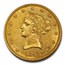 1843 $10 Liberty Gold Eagle AU-58 PCGS