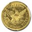 1843 $2.50 Liberty Gold Quarter Eagle MS-62 PCGS