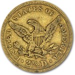 1843 $2.50 Liberty Gold Quarter Eagle XF