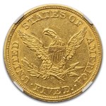 1843 $5 Liberty Gold Half Eagle AU-55 NGC