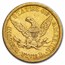 1843 $5 Liberty Gold Half Eagle XF