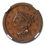 1843 Half Cent PF-65 NGC (Brown, Original)