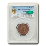 1843 Half Cent PR-65 PCGS CAC (Red/Brown, Original)