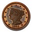 1843 Half Cent PR-65 PCGS (Restrike, Reverse of 1856, Brown)