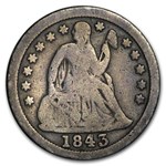 1843 Liberty Seated Dime Good