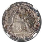 1843 Liberty Seated Dime MS-64 NGC