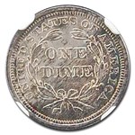 1843 Liberty Seated Dime MS-64 NGC