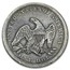 1843 Liberty Seated Dollar Fine