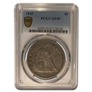 1843 Liberty Seated Dollar XF-45 PCGS