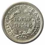 1843 Liberty Seated Half Dime AU