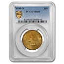 1843-O $10 Liberty Gold Eagle MS-60 PCGS