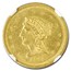 1843-O $2.50 Liberty Gold Quarter Eagle MS-63 NGC (Small Date)