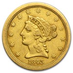 1843-O $2.50 Liberty Gold Quarter Eagle Small Date VF