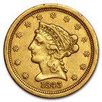 1843-O $2.50 Liberty Gold Quarter Eagle Small Date XF