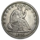 1843-O Liberty Seated Half Dollar VF