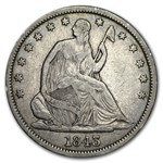 1843-O Liberty Seated Half Dollar VF