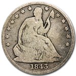 1843-O Liberty Seated Half Dollar VG