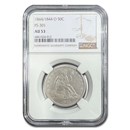 1844/1844-O Liberty Seated Half Dollar AU-53 NGC (FS-301)
