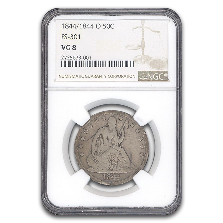 1844/1844-O Liberty Seated Half Dollar VG-8 NGC (FS-301)