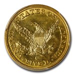 1844-C $5 Liberty Gold Half Eagle MS-62+ PCGS