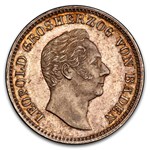 1844 Germany Pattern Kreuzer Leopold I MS-63 PCGS