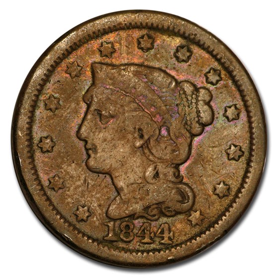 1844 Large Cent Fine 1844 Large Cent Fine