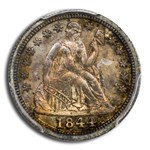 1844 Liberty Seated Dime PR-64 PCGS CAC