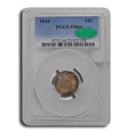 1844 Liberty Seated Dime PR-64 PCGS CAC