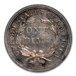 1844 Liberty Seated Dime PR-64 PCGS CAC