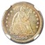 1844 Liberty Seated Half Dime MS-66 NGC CAC
