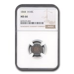 1844 Liberty Seated Half Dime MS-66 NGC
