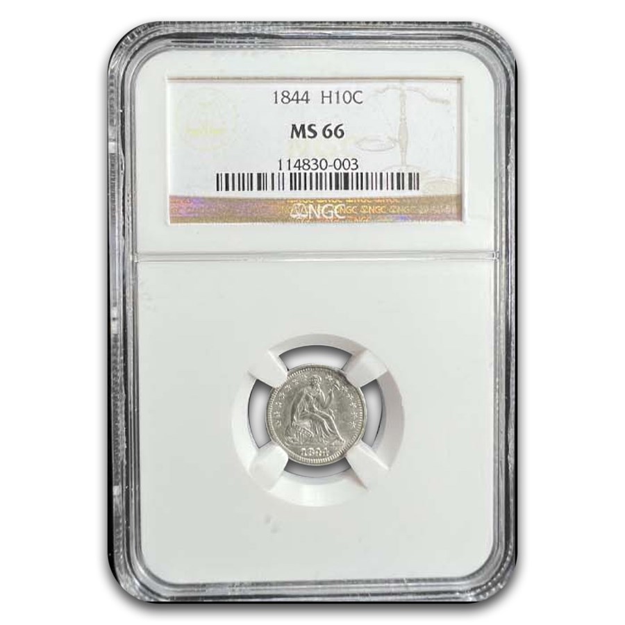 1844 Liberty Seated Half Dime MS-66 NGC