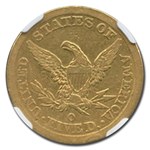 1844-O $5 Liberty Gold Half Eagle VG-10 NGC